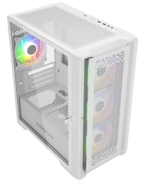 Компьютерный корпус Powercase ByteFlow Micro ARGB TG White (CAMBFW-A4)