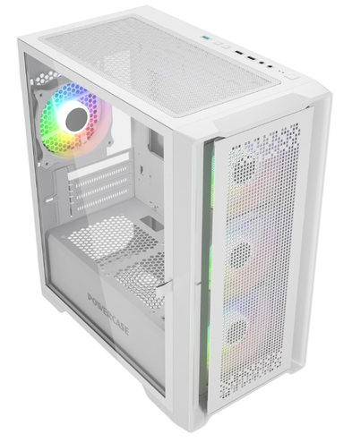 Компьютерный корпус Powercase ByteFlow Micro ARGB TG White (CAMBFW-A4)