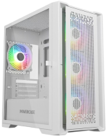 Компьютерный корпус Powercase ByteFlow Micro ARGB TG White (CAMBFW-A4)