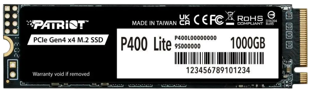 Твердотельный накопитель Patriot 1000 Gb (P400LP1KGM28H)