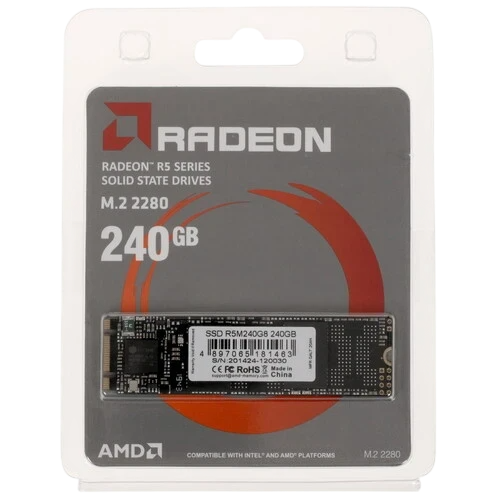 Твердотельный накопитель AMD 240 Gb Radeon R5 (R5M240G8)