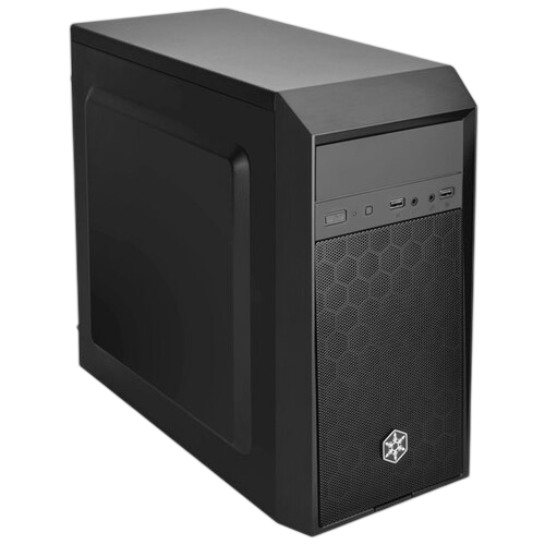Компьютерный корпус SilverStone PRECISION Mini Tower Micro ATX quiet black (SST-PS16B)