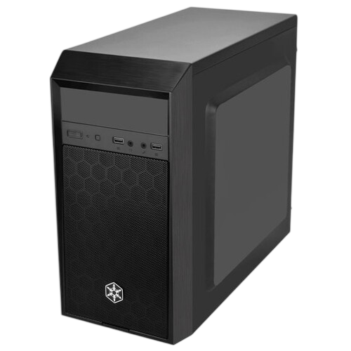 Компьютерный корпус SilverStone PRECISION Mini Tower Micro ATX quiet black (SST-PS16B)