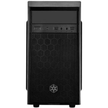 Компьютерный корпус SilverStone PRECISION Mini Tower Micro ATX quiet black (SST-PS16B)