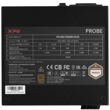 Блок питания ADATA XPG 700W PROBE (PROBE700B-BKCEU)