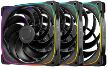Комплект вентиляторов для корпуса Geometric Future Squama 2503RB-14 Reverse ARGB Black (1F2503R314000)