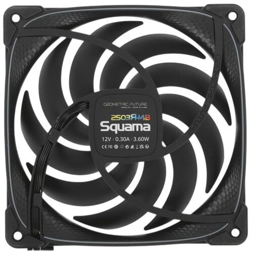 Комплект вентиляторов для корпуса Geometric Future Squama 2503RB-14 Reverse ARGB Black (1F2503R314000)