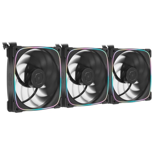 Комплект вентиляторов для корпуса Geometric Future Squama 2503RB-14 Reverse ARGB Black (1F2503R314000)