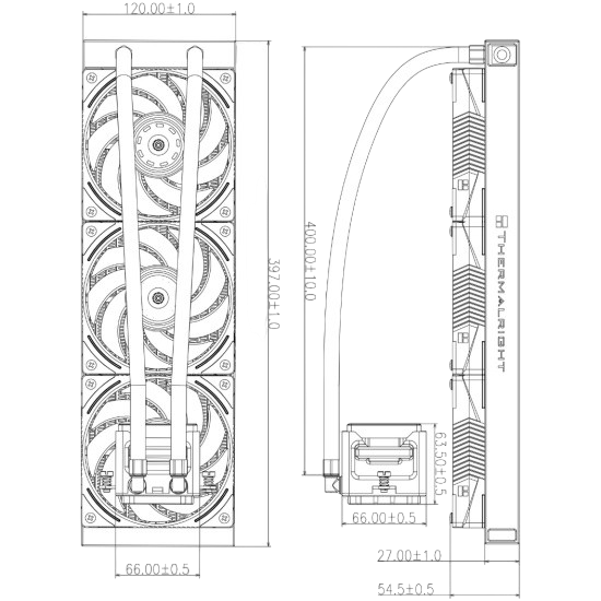 Система жидкостного охлаждения для процессора Thermalright Elite Vision 360 ARGB White (TREV360AW)