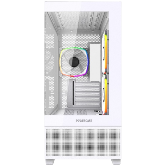 Компьютерный корпус Powercase Vision Micro M3W TG ARGB White (CVMMW-A3)