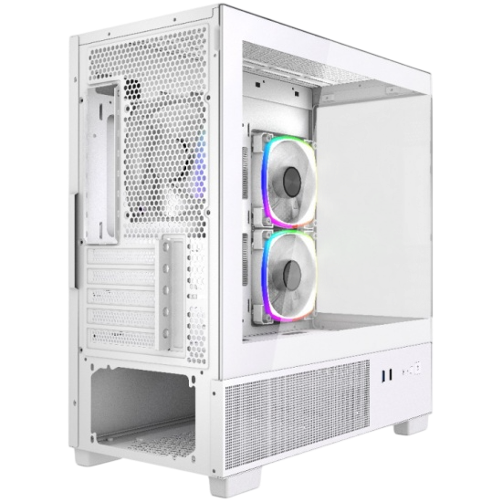 Компьютерный корпус Powercase Vision Micro M3W TG ARGB White (CVMMW-A3)