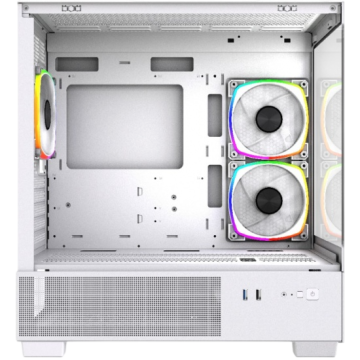 Компьютерный корпус Powercase Vision Micro M3W TG ARGB White (CVMMW-A3)