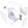 Компьютерный корпус Powercase Vision Micro M3W TG ARGB White (CVMMW-A3)