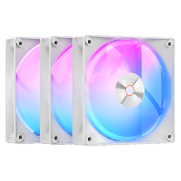 Комплект вентиляторов для корпуса Ocypus Delta F12 WH ARGB LED 3 in 1 White (Delta-F12-WH3AM00X-GL)