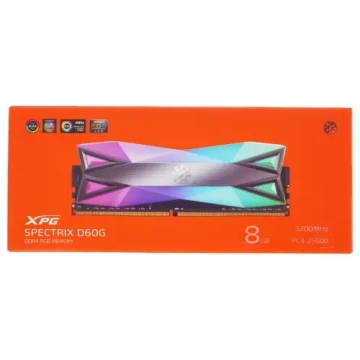 Оперативная память 8 Gb 3200 MHz ADATA XPG SPECTRIX D60G RGB Grey (AX4U32008G16A-ST60)