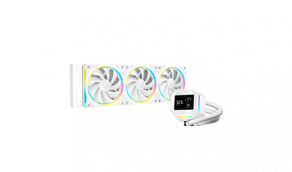 Система жидкостного охлаждения для процессора Deepcool LM360 WH ARGB White