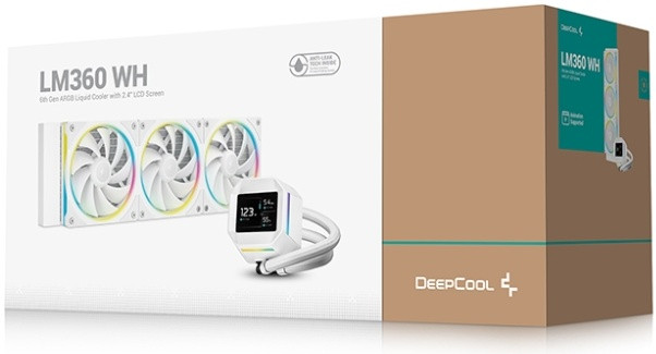 Система жидкостного охлаждения для процессора Deepcool LM360 WH ARGB White