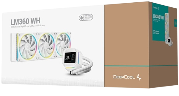 Система жидкостного охлаждения для процессора Deepcool LM360 WH ARGB White