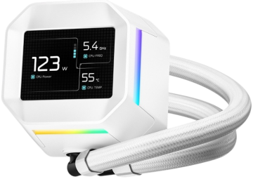 Система жидкостного охлаждения для процессора Deepcool LM360 WH ARGB White