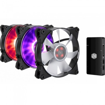 Комплект вентиляторов CoolerMaster MASTERFAN PRO 120 Air Flow RGB 3 in 1 with RGB MFY-F2DC-113PC-R1
