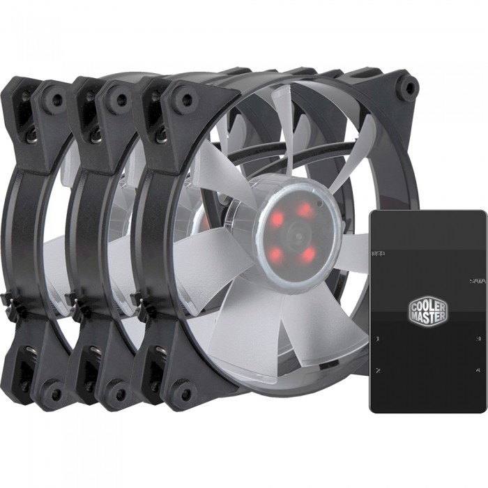 Комплект вентиляторов CoolerMaster MASTERFAN PRO 120 Air Flow RGB 3 in 1 with RGB MFY-F2DC-113PC-R1