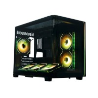 Компьютерный корпус XASTRA QR600M 6ARGB C10-UC Black LED Strip ARGB Black (QR600M-6FM12A-C10-UC-L)