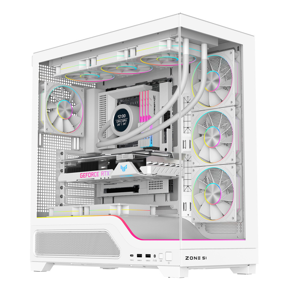 Компьютерный корпус Zone 51 Phantom White (Z51CASPHNWH)