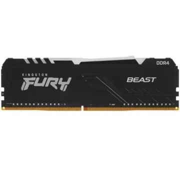Оперативная память 8 Gb 3733 MHz Kingston FURY BEAST RGB Black (KF437C19BBA/8)