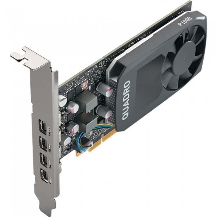 Видеокарта PNY (VCQP1000V2-BLS) Quadro P1000 PCI-E 3.0 4096Mb 128 bit 4xMini DisplayPort HDCP