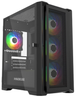 Компьютерный корпус Powercase ALISIO Micro X4B V2 TG ARGB Black (CAMCXB-A4)
