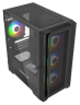 Компьютерный корпус Powercase ALISIO Micro X4B V2 TG ARGB Black (CAMCXB-A4)