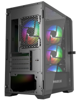 Компьютерный корпус Powercase ALISIO Micro X4B V2 TG ARGB Black (CAMCXB-A4)
