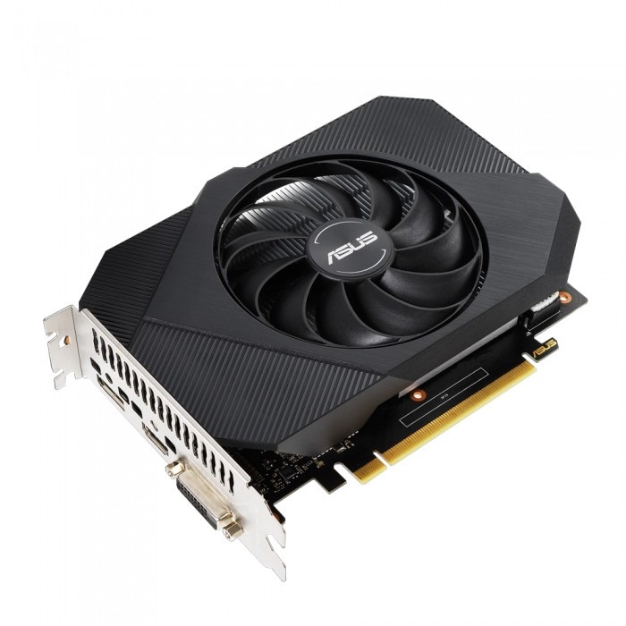 Видеокарта ASUS (PH-GTX1650-O4GD6) GeForce GTX 1650 4096Mb 128bit GDDR6 1410, 12000 DVIx1, HDMIx1, DPx1, HDCP