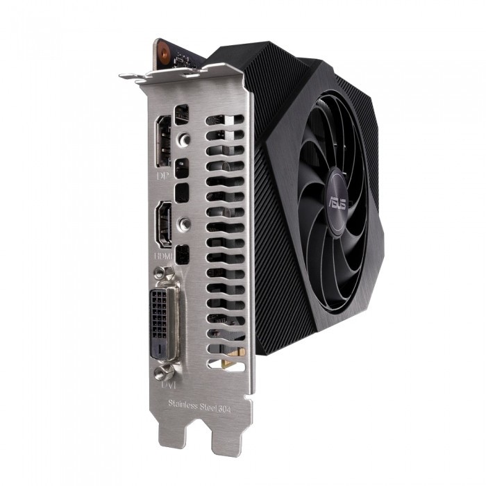 Видеокарта ASUS (PH-GTX1650-O4GD6) GeForce GTX 1650 4096Mb 128bit GDDR6 1410, 12000 DVIx1, HDMIx1, DPx1, HDCP