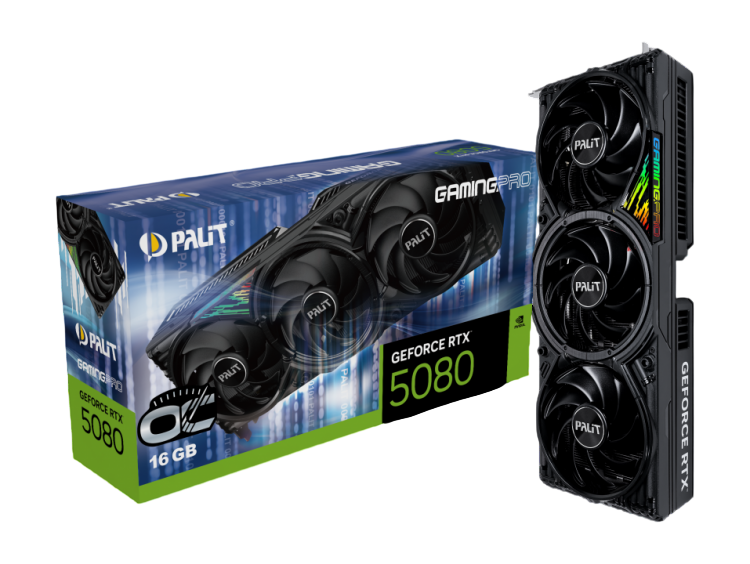 Видеокарта Palit (NE75080S19T2-GB2031A) GeForce RTX 5080 16GB GAMINGPRO OC