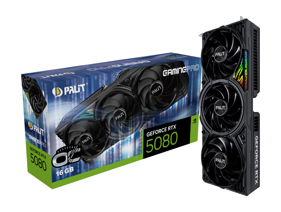 Видеокарта Palit (NE75080S19T2-GB2031A) GeForce RTX 5080 16GB GAMINGPRO OC