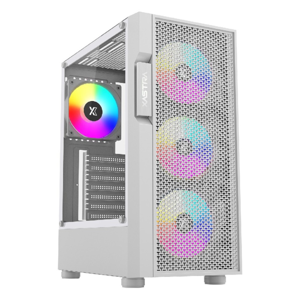 Компьютерный корпус XASTRA A302 4FRGB White (A302-WH-FC120FRGB-4F-GL)