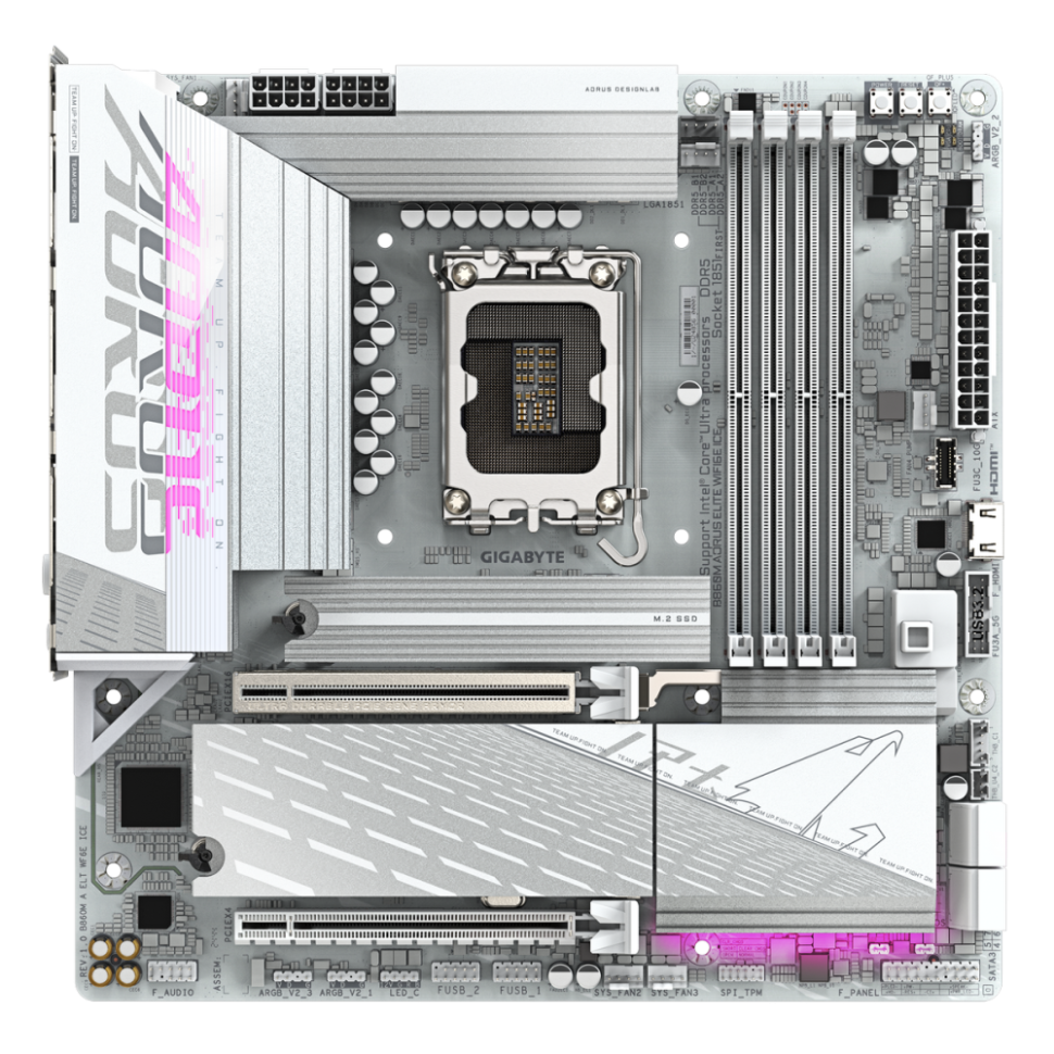 Материнская плата Gigabyte B860M AORUS ELITE WIFI6E ICE