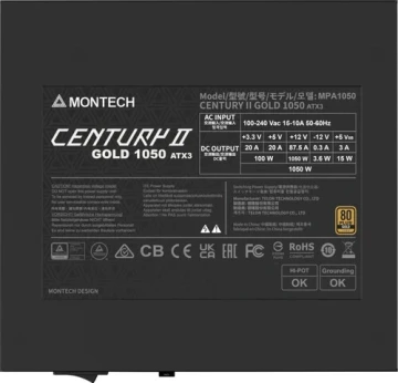 Блок питания Montech 1050W CENTURY II