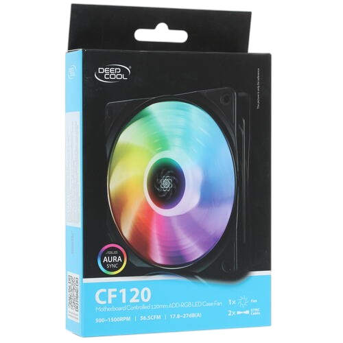 Вентилятор для корпуса Deepcool CF120 RGB PWM (DP-FA-RGB-CF120-1)