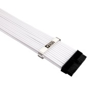 Комплект кабелей-удлинителей для БП 1STPLAYER WHT-001  premium nylon 350mm CRYSTAL White