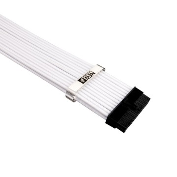 Комплект кабелей-удлинителей для БП 1STPLAYER WHT-001  premium nylon 350mm CRYSTAL White