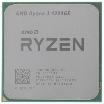 Процессор AMD Ryzen 3 4300GE OEM 100-000000151