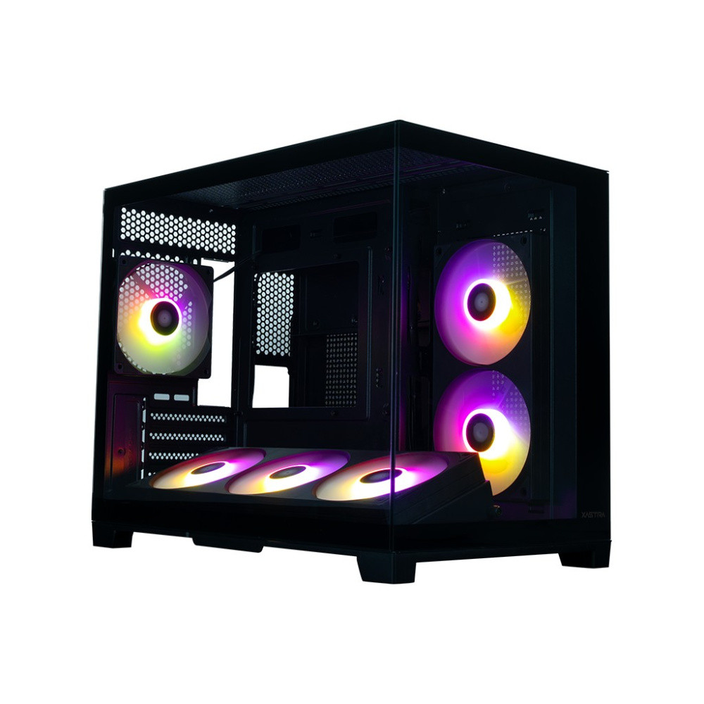 Компьютерный корпус XASTRA QW500M 6ARGB-FC-C6-UC Black (QW500M-1FA36A-1FA24A-1FC1)