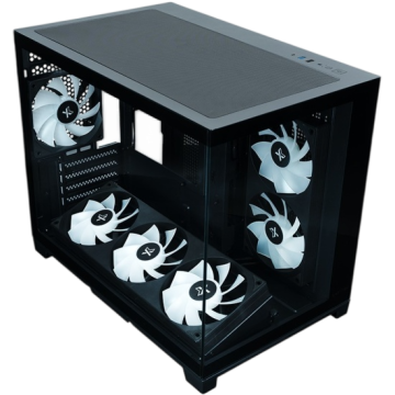 Компьютерный корпус XASTRA QW500M 6ARGB-FC-C6-UC Black (QW500M-1FA36A-1FA24A-1FC1)