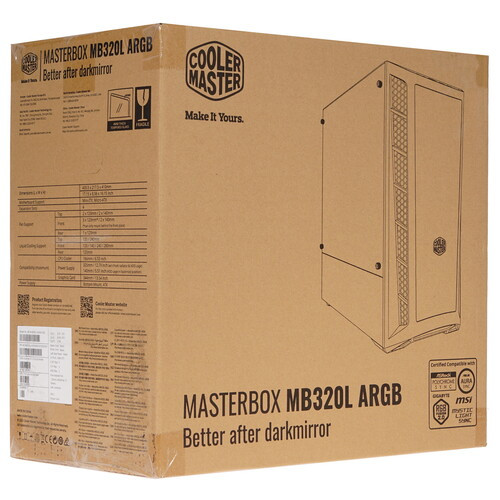 Компьютерный корпус CoolerMaster MasterBox MB320L ARGB MCB-B320L-KGNN-S02