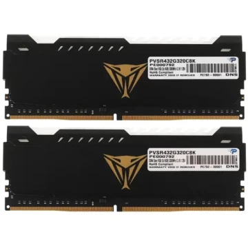 Оперативная память 32 Gb 3200 MHz PATRIOT VIPER STEEL RGB (PVSR432G320C8K)