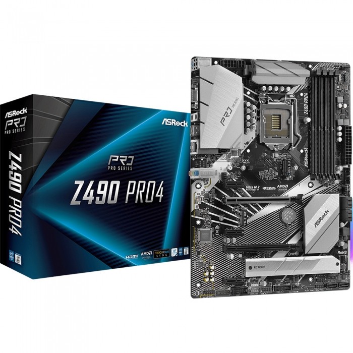 Материнская плата ASRock Z490 PRO4