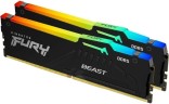 Оперативная память 16 Gb 5200 MHz Kingston FURY Beast RGB Black (KF552C40BBAK2-16)