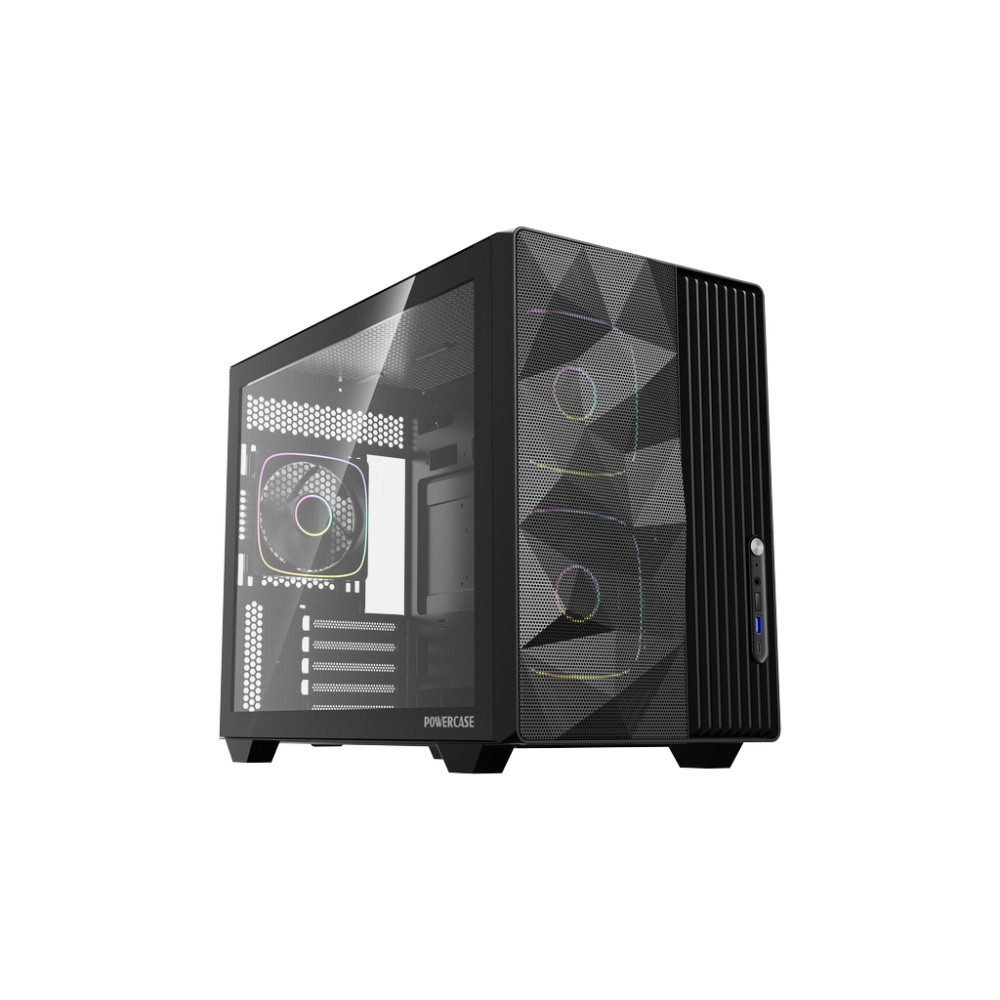 Компьютерный корпус Powercase TX3 TG ARGB Black (CTX3AB-A3)